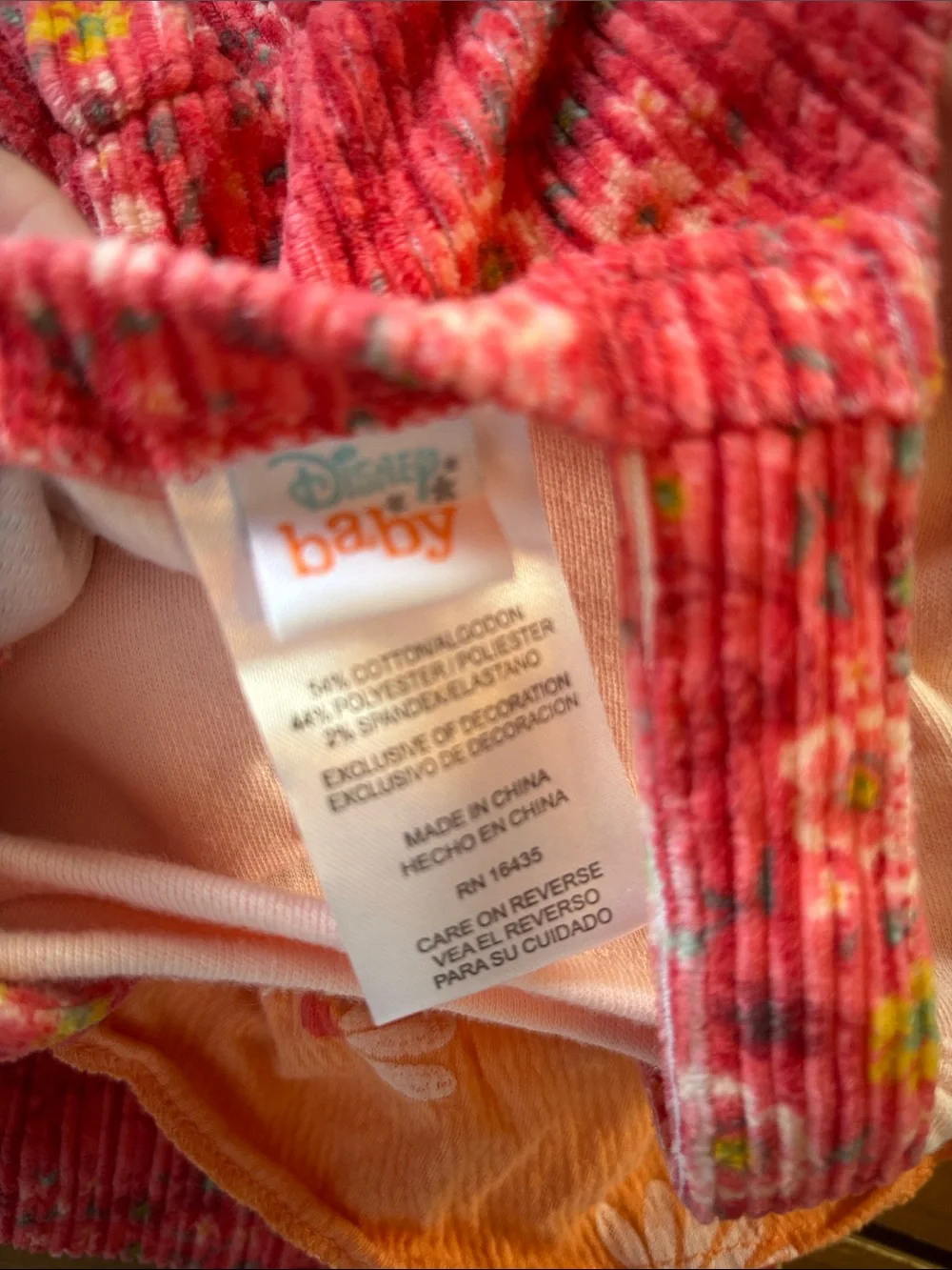 Carter's Orange Floral Print Girls Top Set